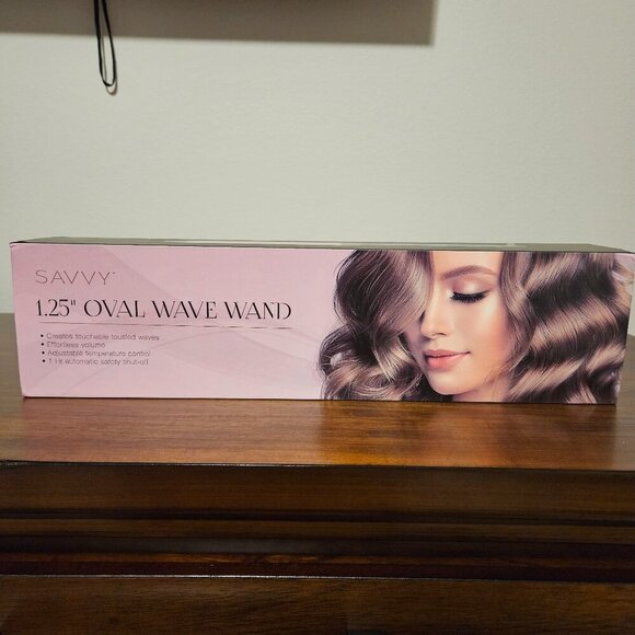🔆50% OFF! Savvy 1.25" Oval Wave Wand in Rose Gold - Picture 1 of 7